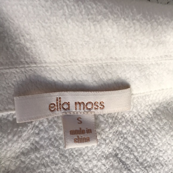 Ella Moss white bell sleeve top - Picture 2 of 6